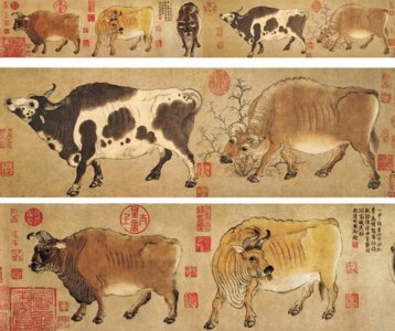 ​中国十大传世名画之一《五牛图》的颠沛流离回家路