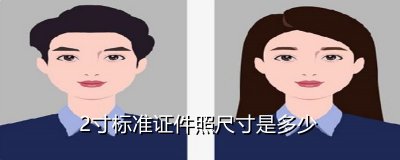 ​2寸登记照标准尺寸