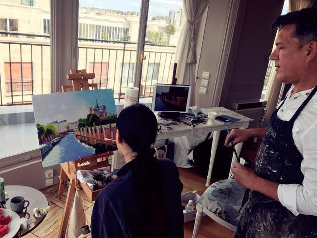 看到才貌双全张馨予的画作,都感叹她可以去当画家了