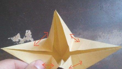 如何叠千纸鹤,怎么叠千纸鹤一步一步教简单图8