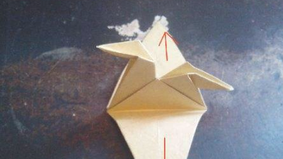 如何叠千纸鹤,怎么叠千纸鹤一步一步教简单图14