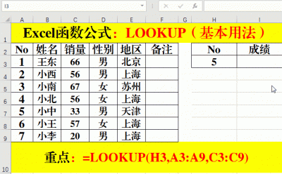​lookup函数的使用方法（lookup函数的使用方法公式）