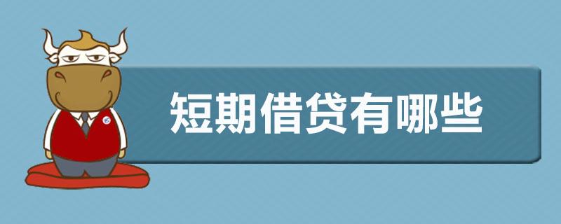 短期借贷有哪些（短期借款有哪些类型）