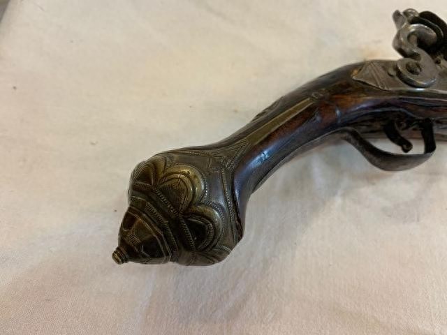 法国人18世纪中叶制作的燧发枪实物，样式很经典，在欧洲曾很流行