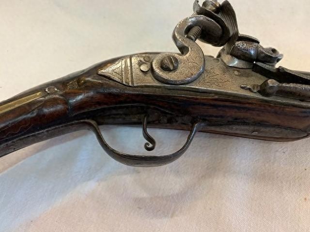 法国人18世纪中叶制作的燧发枪实物，样式很经典，在欧洲曾很流行