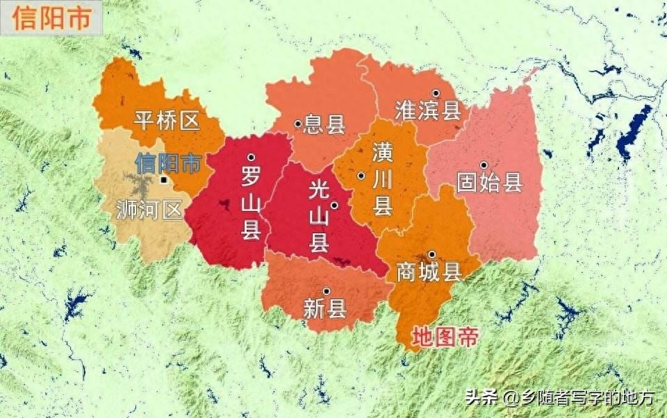 高清!河南省信阳市城市总体规划图,信阳人收藏了。