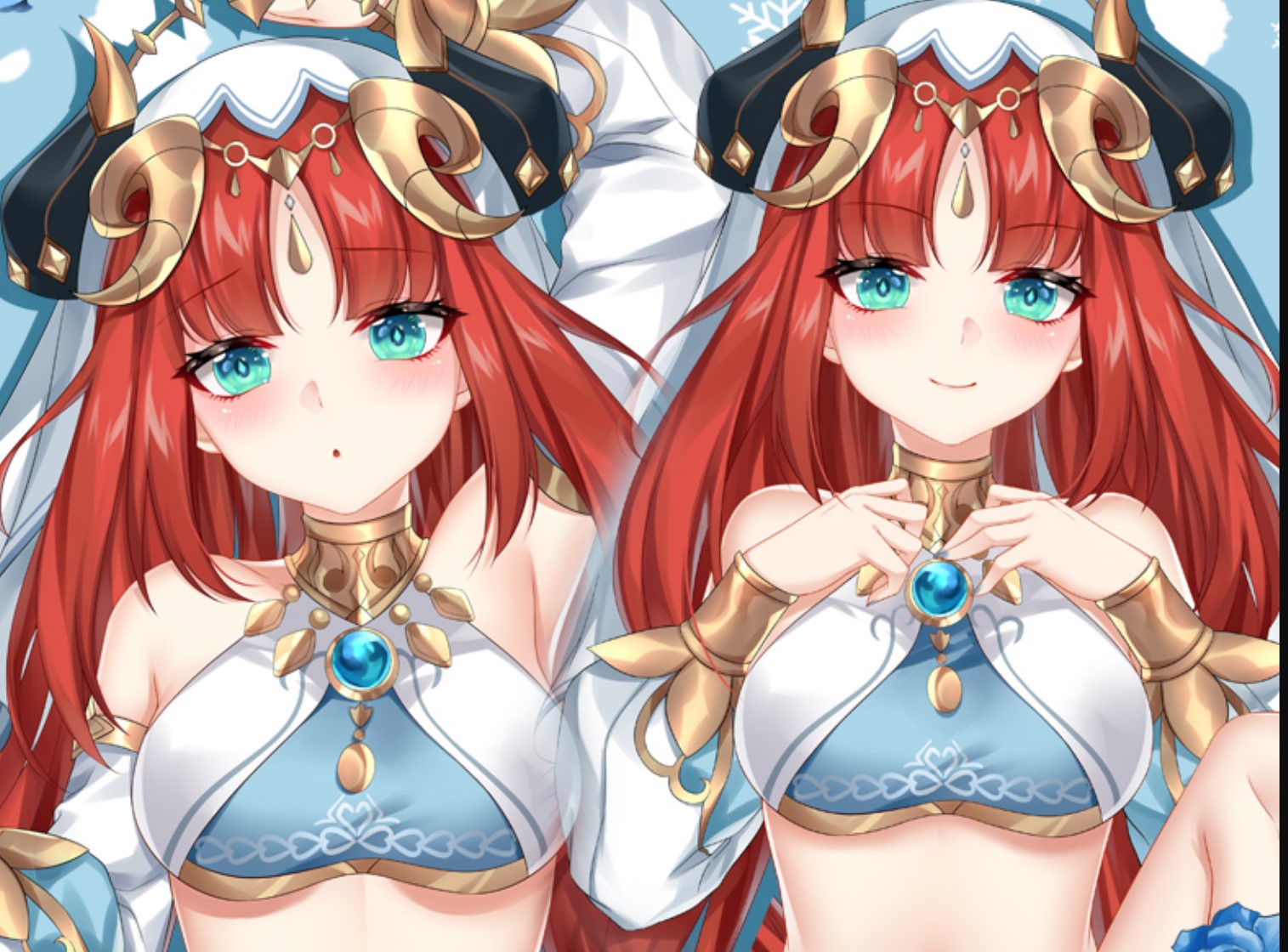 二次元原神妮露抱枕开襟图片 妮露等身抱枕污污开襟图是什么样子